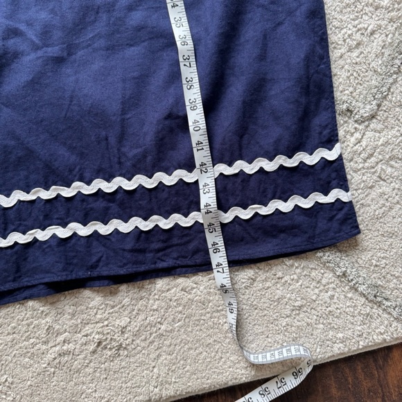 Sail to Sable navy blue Sleeveless linen Button Midi Dress XL - Picture 9 of 10